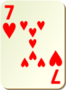 Simple Seven Of Hearts Clip Art